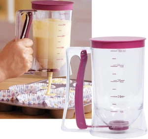 Pancake Batter Dispenser with Measuring Label for Baking Cupcakes Waffles Cakes - Picture 1 of 7