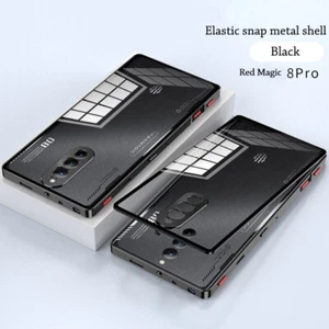 For Nubia Red Magic 8 Pro Hybrid Metal Bumper Magnetic Back Glass Cover Case - Picture 1 of 9