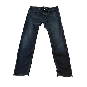 Pantalones de mezclilla para hombre Hugo Boss ajustados W34 L32 azul oscuro lavado Delaware - Imagen 1 de 13