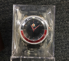 New Louis Richard Men's Black & Red Watch In Case with Card