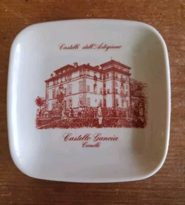 Castello Gancia Canelli Castelli Dell Astigiano Aschenbecher Spitze Tablett Souvenir Italien - Bild 1 von 4