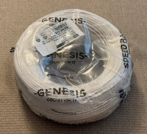 Genesis Speed Bag Cavo Riser a Filo 18/2 500' Bianco 18-AWG 2C Incagliato - Foto 1 di 5