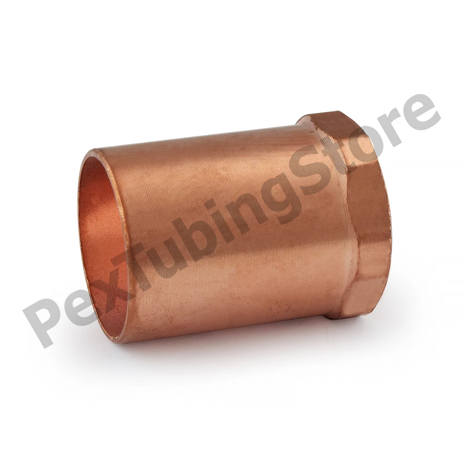 1" C x 1/2" Female NPT Threaded Copper Adapter - Image 1 of 1