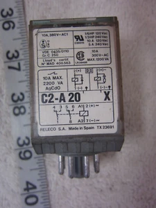 Releco CA-A20 MR-C 8-Pin 120V Coil Relay, Used - Picture 1 of 4