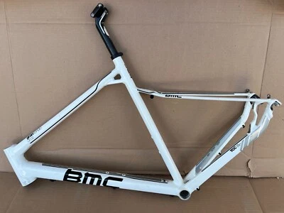 Cuadro de bicicleta BMC Gran Fondo GF02 (blanco) - aluminio, 56 cm, con tija de sillín de carbono Foto 1 de 4