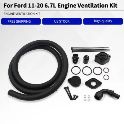 Fits 2011-2020 FORD F-250 F-350 F-450 F-550 6.7L CCV PCV Engine Kits Powerstroke - Image 1 of 4