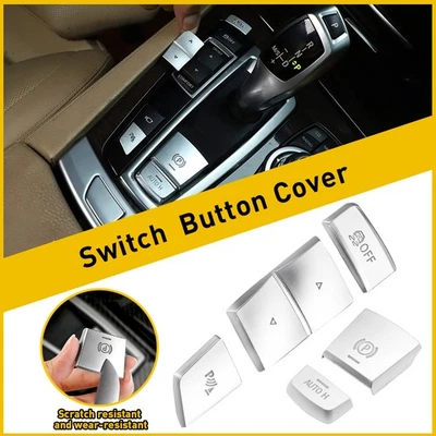 For BMW X3 X4 Parking X5 X6 Handbrake Brake Switch Auto Hold Button Cover Trim — 第 1/4 张图片