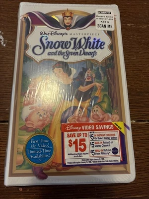 Walt Disney's Masterpiece Snow White and the Seven Dwarfs VHS Brand New Sealed - Image 1 of 4
