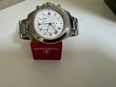Men's SWISS LEGEND  Eograph Chronograph  Silver dial watch SL-50033 - Image 1 of 4
