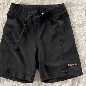 Reebok Sport/Bike Shorts-2 Pairs Kids-Black, Grey-US Small/Waist 22. NWOT - Picture 1 of 14