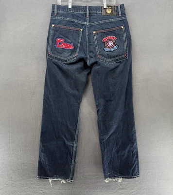 Coogi Australia Vintage Jeans Mens W34 L34 Blue Denim Straight Leg Baggy Patch - Image 1 of 4