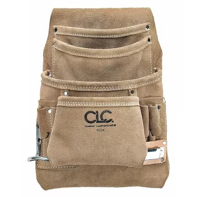 Clc Work Gear I923x Tool Pouch, Tool Pouch, Tan, Leather, 10 Pockets