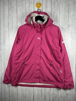 Женская водонепроницаемая куртка с капюшоном HELLY HANSEN Helly Tech 5 размер UK 16 розовая - Изображение 1 из 4