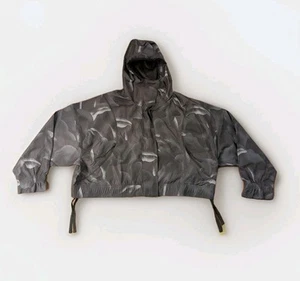 Adidas Damen City Escape Full Zip Hoodie Crop Top Gr. XL schwarz schwarz anthrazit - Bild 1 von 10