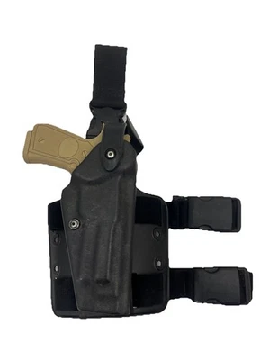 Safariland Beretta 92 Tactical Leg Holster Black Right Hand 6005-73 Quick Releas - Image 1 of 4
