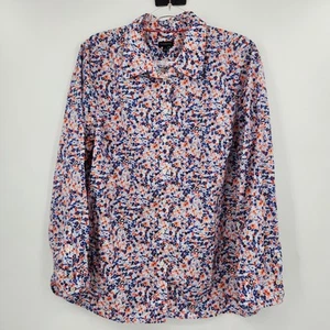Talbots Long Sleeve Button Front Shirt Womens Size XL Multicolor Floral Print - Picture 1 of 7