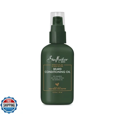 Aceite acondicionador de barba SheaMoisture para barba completa aceite de maracuyá y karité Bu Foto 1 de 4