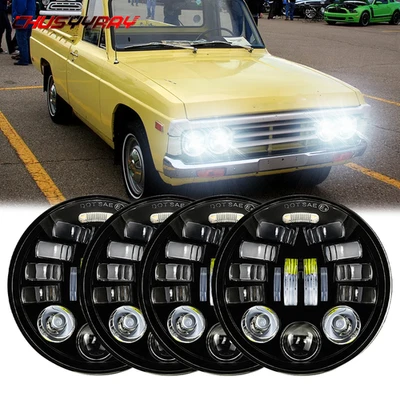 Faros LED redondos 5 3/4" 5,75 para Mazda 808 B1600 B1800 B2000 B2200 4 piezas Foto 1 de 4