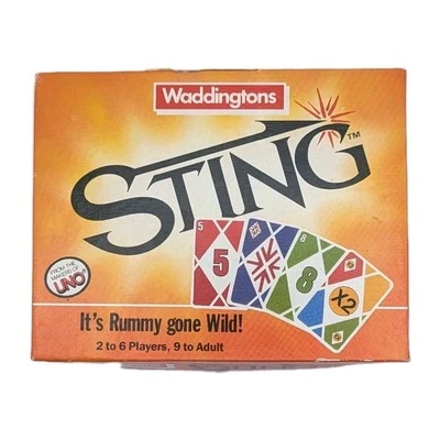 Waddingtons Sting Vintage 1986 Strategy Rummy Uno Style Card Game *read desc - Image 1 of 4
