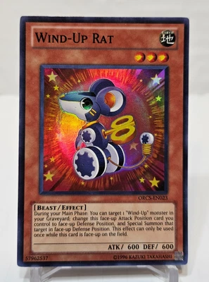 Wind-Up Rat ORCS-EN023 Super Rare Unlimited Yugioh 158 - Image 1 of 4
