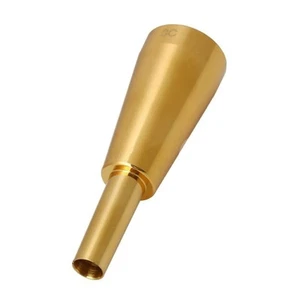 Gold Plated Trumpet Mouthpiece 3C Overall Brass Small Mouth for Trumpet B - Picture 1 of 8