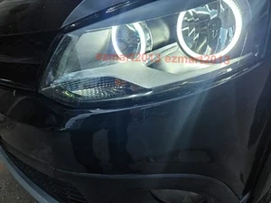 for VW Polo 5 6R 6C Vento 09-16 Switchback LED halo ring angel eye turn signal - Picture 1 of 24