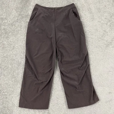 Pantalones Lilith para mujer talla 40 medianos 30 x 25 púrpura tiro alto pierna ancha minimalista Foto 1 de 4