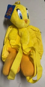 Mochila grande de felpa amarilla de animal de peluche Piolín Bird 16" 1 bolsillo nueva con etiquetas - Imagen 1 de 10