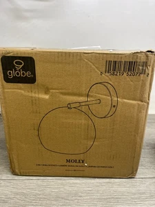 GLOBE Electric 52077 - Lámpara de pared con 1 luz, enchufe o Blanco, Molly - Picture 1 of 3
