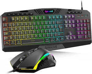 RGB-Gaming-Tastatur QWERTZ 4200 DPI Maus - Bild 1 von 8