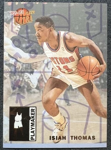 1992/93 FLEER ULTRA PLAYMAKER INSERT ISIAH THOMAS (DETROIT PISTONS) #10 NM/MT - Picture 1 of 2