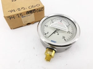 New Wika Type 213.53 4" Gauge 30psi 1/4" NPT LM 9699109 - Picture 1 of 5