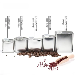 Large-capacity Coffee Sealed Cans Square Storage Iron Can - Picture 1 of 17