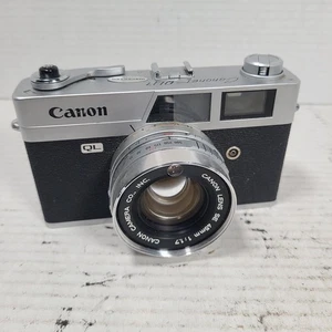 FOR PARTS - Canon Camera Canonet QL17 45mm 1:1.7 Silver Rangefinder From Japan - Picture 1 of 9