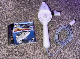 🐠Dreamcast Fishing Reel Rod Controller HKT-8700 WITH Sega Bass Fishing 2🐠