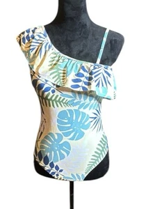 Costume da bagno donna PAT PAT pezzo unico monospalla top con volant lati aperti taglia small - Foto 1 di 7