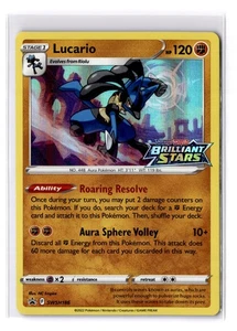 Lucario (Prerelease) - SWSH186 Sword & Shield Black Star Promo Card - NM - Picture 1 of 2