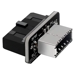 Intern USB 3.0 19 Pin zu USB 3.1 Key-A Header 20-Pin Type-E Adapter Front USB-C - Bild 1 von 4