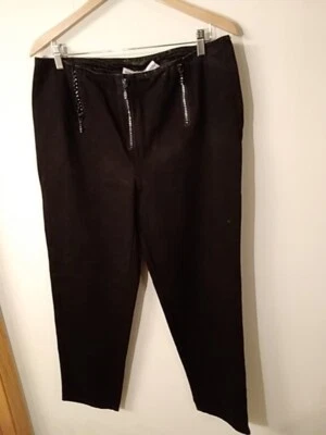 Newport News Jeanology Vaqueros Negros 16 Algodón Cremallera Estrás Hecho en Hong Kong Foto 1 de 4