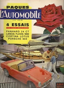 L'AUTOMOBILE 216 1964 PANHARD 24 CT LANCIA FLAVIA 1800 SALON GENEVE TOKYO - Bild 1 von 2