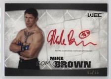 2010 Topps UFC Knockout Certified Issue Red Ink /15 Mike Brown Rookie Auto