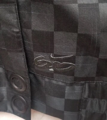 Nike SB Chaqueta con Capucha Negro Cuadros Acolchado Abrigo de Skateboarding Pequeño Foto 1 de 4