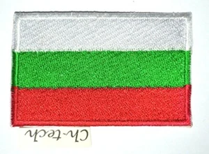 Embroidered Bulgaria Flag Embroidery iron/Sew Clothes Jacket Jeans 7 X 4.3 cm - Picture 1 of 2