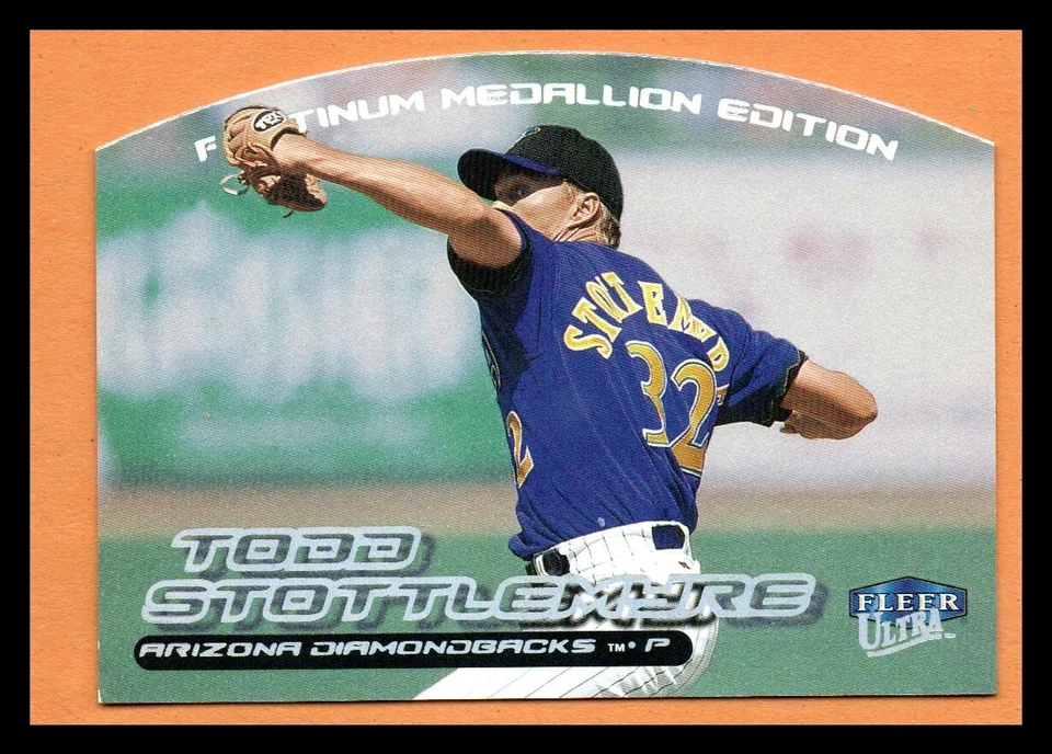 Medallón de platino Todd Stottlemyre Fleer Ultra 2000 #102P 43/50 casi nuevo-como nuevo Foto 1 de 2