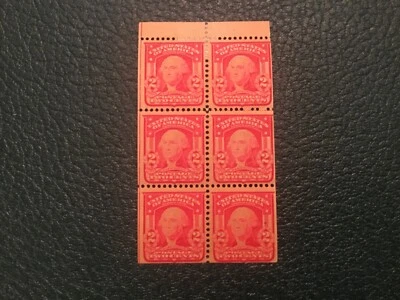 ICOLLECTZONE US  319Fg Booklet Pane Key Value F/VF Hinged CV $300 - Image 1 of 2