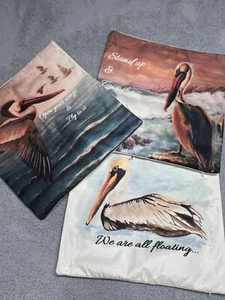 Copricuscino Copricuscino 18" Citazioni Pellicano Divano Arredamento Casa Ufficio - Foto 1 di 13