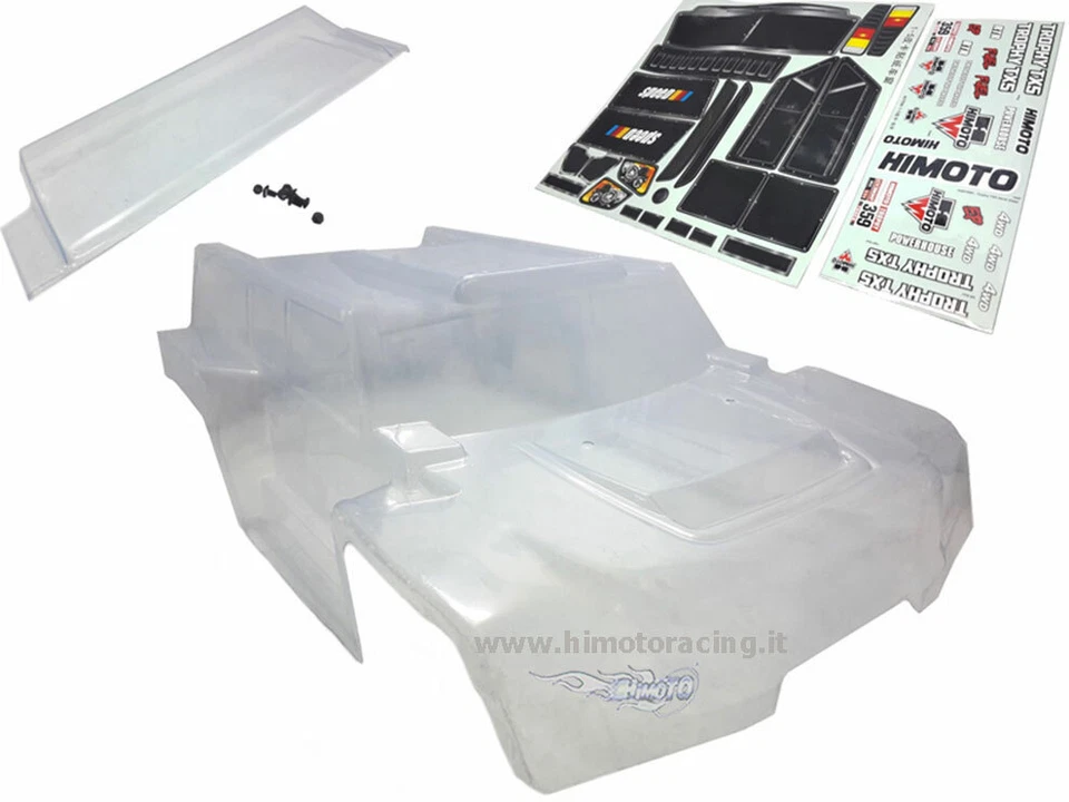 51791 CARROZZERIA TROPHY TRUCK 1:5 TRASPARENTE COMPLETA DI ADESIVI HIMOTO BODY - Immagine 1 di 1