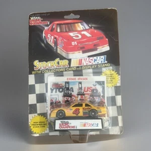 RACING CHAMPIONS,#4 ERNIE IRVAN/ KODAK FILM CAR, COLLECTORS CARD & DISPLAY STAND - Picture 1 of 6
