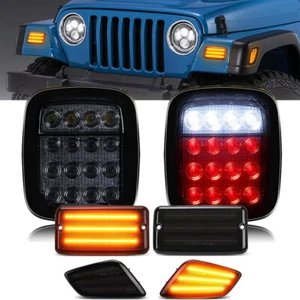 Bumper Side Marker Lamp & Tail Light Brake Reverse Backup for Jeep Wrangler TJ - Picture 1 of 12