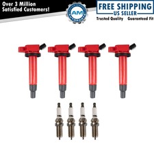 Ignition Coils & Spark Plugs Kit Fits 2001-2012 Lexus Pontiac Scion Toyota